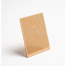 Rufus Concept Delikli Model ( Üçgen ) Ahşap Mum Fitili ve Yapışkanlı Fitil Sehpası 40 Adet ( 75mm x 100mm x 0,5mm )