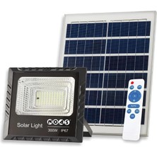 Noas 300W Beyaz Işık 6500K Kumandalı Solar LED Projektör YL71-0301-S