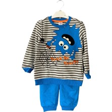 Örümcekli Canavar Nakışlı Pijama Takımı