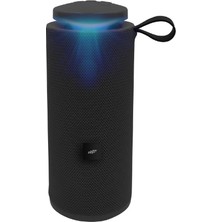 Mf Product MFB204 Taşınabilir Kablosuz Bluetooth LED Ambiyans Aydınlatmalı Speaker Hoparlör Siyah