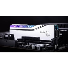 GSkill Gskıll Trident Z5 Royal Silver Rgb DDR5-7600MHZ CL36 32GB (2X16GB) Dual (34-46-46-121) 1.40V