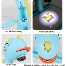 Xinrong Çocuk LED Projektör Çizim Masası Oyuncak Boyama Seti Masa Eğitim Kurulu Öğrenme Araçları Çocuklar Için Oyuncaklar Boyama (Yurt Dışından)