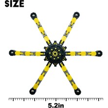 Xinrong Paket Parmak Ucu Gyro Fidget Spinner, Yetişkin ve Çocuk Için Dıy Deforme Edilebilir Zincir Bağlantıları Parmak Ucu Dönen Robot (Yurt Dışından)