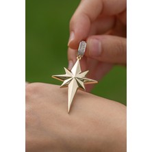 ÇGK KUYUMCULUK 14 Ayar Kuzey Yıldızı Altın Kolye Ucu  14CGKKLY034