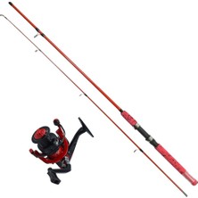 Silstar 3610-SILSTAR Fibertech 240CM. 2 Parça Spin Kamış 20-50GR Atar+Captain Keops Spin Makine 3 Bb Ollta Seti