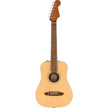 Fender Redondo Mini Natural Elektro Akustik Gitar