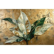 Aden Dekoratif Yapraklar Kanvas Tablo