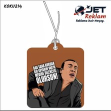 Jet Hızında Jethızında Kolpaçino Ganyotçu Özel Tasarımlı Dekoratif Oto Araç Kokusu