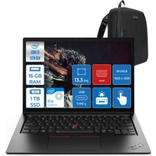 Lenovo Thinkpad L13 Yoga Intel Core Vpro I5-1345U 16GB 1tb 13.3" Wuxga Freedos Dokunmatik Bilgisayar L21FKS0CX0F2 + Zettaçanta