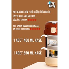 Vagonlife Çelik Yemek Termosu Isı Yalıtımlı 2 Kaseli 1.8lt Sızdırmaz Vakumlu Kap Taşıma Askılı -FF10081