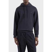 Emporio Armani Streç Pamuklu Regular Fit Kapüşonlu Sweat Erkek Sweat 6D1M94 1jhsz 0950