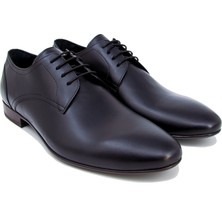 Trust Shoes Siyah Spazulato Deri Klasik Ayakkabı