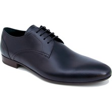 Trust Shoes Siyah Spazulato Deri Klasik Ayakkabı