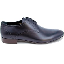 Trust Shoes Siyah Spazulato Deri Klasik Ayakkabı