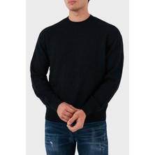 Emporio Armani Yünlü Regular Fit Bisiklet Yaka Kazak Erkek Kazak 6D1MXK 1mjnz 0920