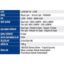 Mercure Ledli El Feneri MC-6677 Şarjlı