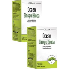 Orzax Ocean Ginkgo Biloba 30 Kapsül 2 Adet