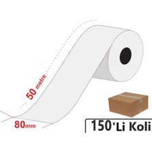 Marketix 80X50 Metre Termal Yazarkasa ve Adisyon Rulosu 150'li Koli