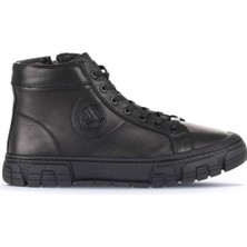 Bueno Shoes Siyah Marsel Deri Erkek Bot 07MB26797160 07MB26797160