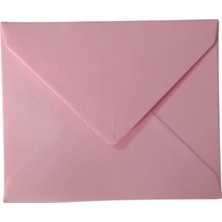 Hediye Kartı Zarfı, Mini Davetiye, Düğün, Fotoğraf, Not Kağıdı Zarfı, 7x9 Cm- 50 Adet, Pembe