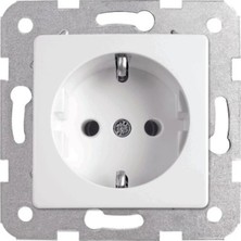 Viko Karre/meridian Beyaz Topraklı Priz Çerçevesiz - 90967008