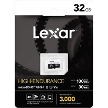 Lexar High Endurance 32GB Micro Sd 100MB V10 Hafıza Kartı