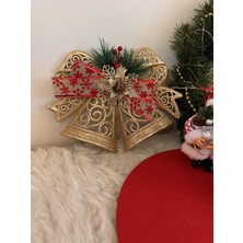 Yılbaşı Kapısüsü gold fiyonk noel yeniyıl newyear christmas süs dekor