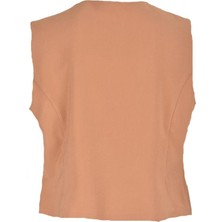 Carıno 5135 Kadın Yelek  Camel
