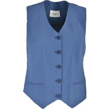 Carıno 5135 Kadın Yelek  Indigo
