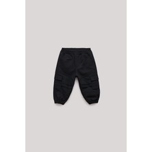 GB Baby Bg Store Erkek Bebek Siyah Pantolon Regular Fit Örme Kumaşlı Yumuşak Doku