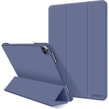 Sneezy Apple iPad Pro 12.9 Inç 3.4.5.6. Nesil Kılıf Craft Kalem Bölmeli Uyku Modlu Kapaklı Smart Case