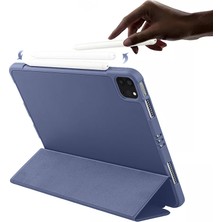 Sneezy Apple iPad Pro 12.9 Inç 3.4.5.6. Nesil Kılıf Craft Kalem Bölmeli Uyku Modlu Kapaklı Smart Case