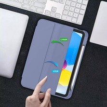 Sneezy Apple iPad 10.nesil 10.9 Inç Kılıf Craft Kalem Bölmeli Uyku Modlu Kapaklı Smart Case