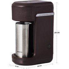 Karaca Mono Personal Filtre Kahve Makinesi Walnut Brown