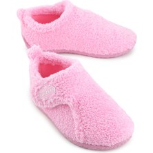 Gezer Kışlık Kız Çocuk Peluşlu Rahat Taban Cırt Cırtlı Ayarlanabilir Ev Okul Kreş Panduf Ayakkabı