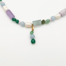 Shine Of Gems Lavender Doğaştaş Kolye