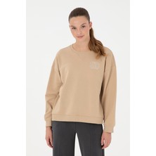 U.S. Polo Assn. Kadın Kum Bisiklet Yaka Sweatshirt 50291228-VR085