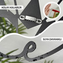 Monstera Metal Duvar Dekoru - Modern Tasarım | 2 Parça Set