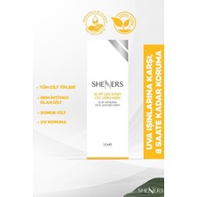 Sheners 50 Spf-Yüksek Koruma, Leke Karşıtı ve Aydınlatıcı Etkili Yüz Güneş Kremi