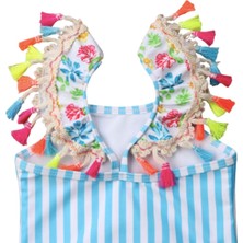 Flamingo Kiz Cocuk Mayo Firfirli Askili