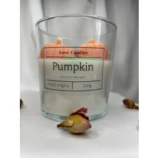 Love Candle Dekor Dekoratif kabak mum, sonbahar dekor mum, turuncu kabak bardak mum