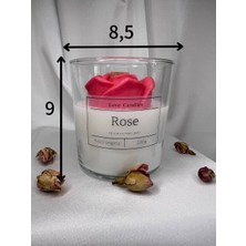 Love Candle Dekor Dekoratif gül mum kırmızı gül mum bardaklı çiçek mum kırmızı çiçek mum