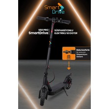 Smart Drive S50 LED Ekranlı Patlamaz Tekerlekli Fırçasız Motorlu Farlı Katlanabilir Taşınabilir Süspansiyonlu Elektrikli Scooter