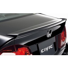 MKG Otomotiv Honda Civic Fd6 Anatomik Bagaj Üstü Spoiler Parlak Siyah Spoyler Plastik Ithal 2006-2011