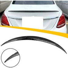 MKG Otomotiv Mercedes C W205 Amg Bagaj Üstü Spoiler Parlak Siyah Spoyler Plastik Ithal 2014-2019