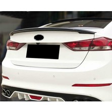 MKG Otomotiv Hyundai Elantra Bagaj Üstü Spoiler Parlak Siyah Spoyler Plastik Ithal 2019+