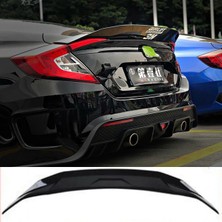 MKG Otomotiv Honda Civic Fc5 Jdm Bagaj Üstü Spoiler Parlak Siyah Spoyler Plastik Ithal 2016+