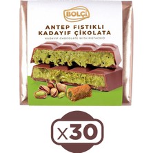 Bolçi Fıstıklı Kadayıf Dolgulu Sütlü Dubai Çikolatası 100 gr x 30 Adet