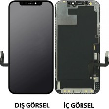 Teknonet  iPhone 12 Pro Max Uyumlu Glw Fhd Lcd+Dokunmatik+Çıtalı (Siyah) NT-108150