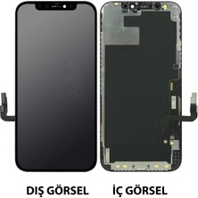 Teknonet  iPhone 12 Pro Uyumlu Glw Fhd Lcd+Dokunmatik+Çıtalı (Siyah) NT-108144